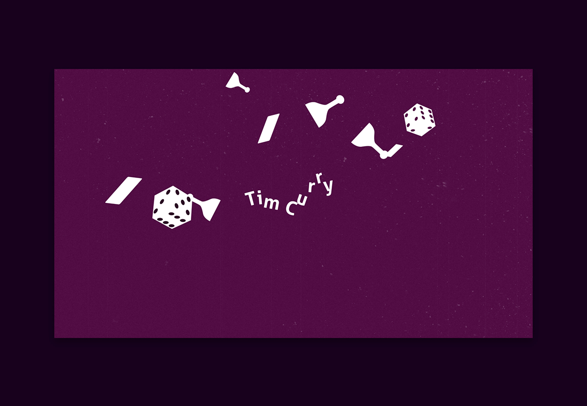 Still frame from Clue Opening Sequence video