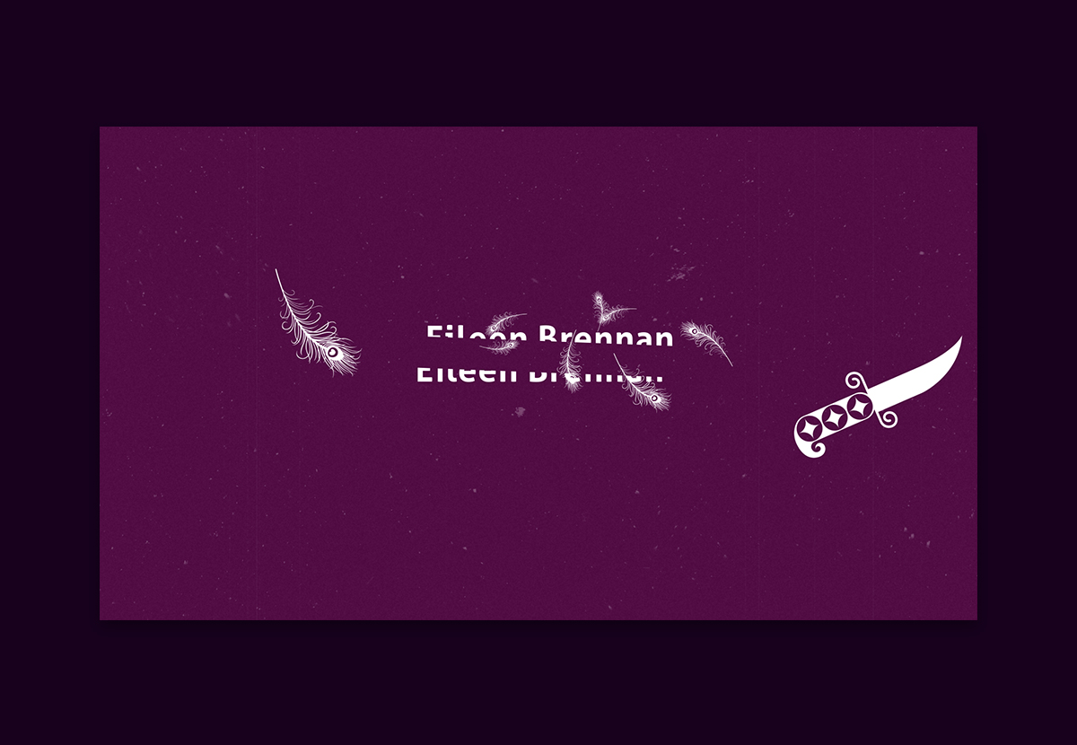 Still frame from Clue Opening Sequence video