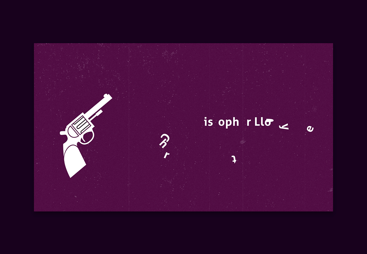Still frame from Clue Opening Sequence video