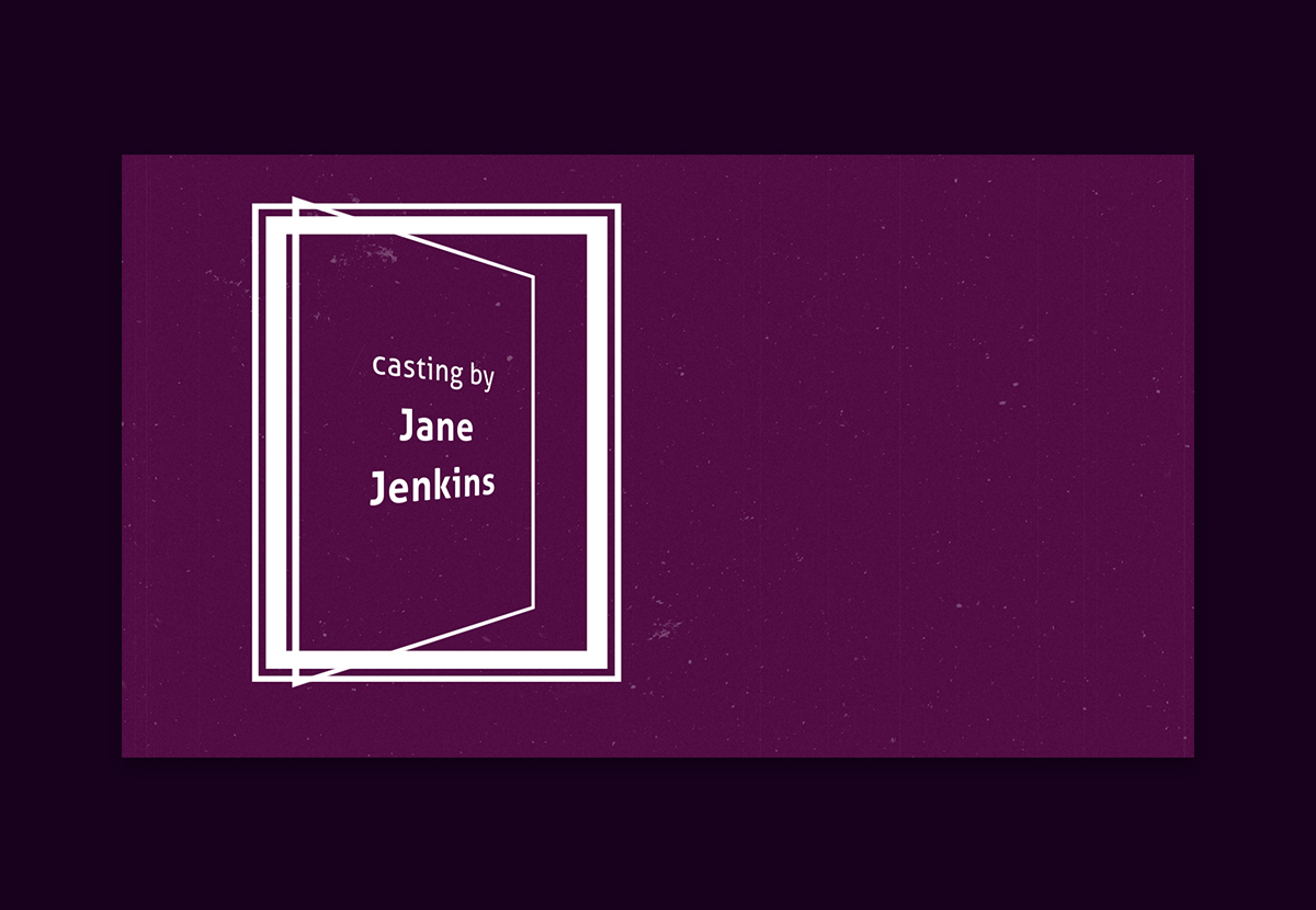 Still frame from Clue Opening Sequence video